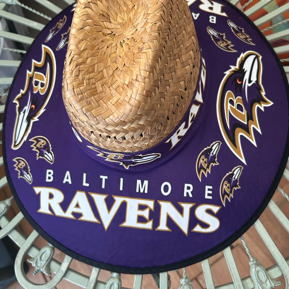 Baltimore Ravens straw hat